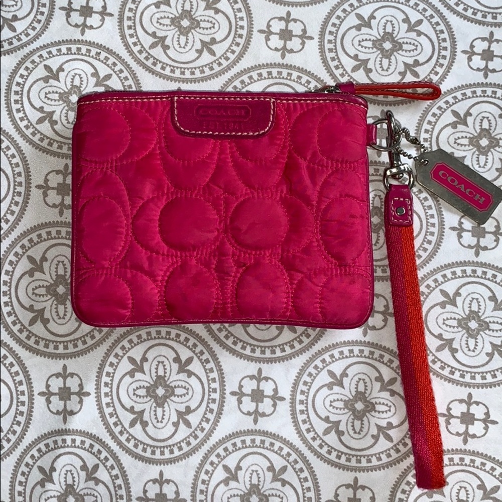 Pink Coach wristlet - Picture 2 of 4